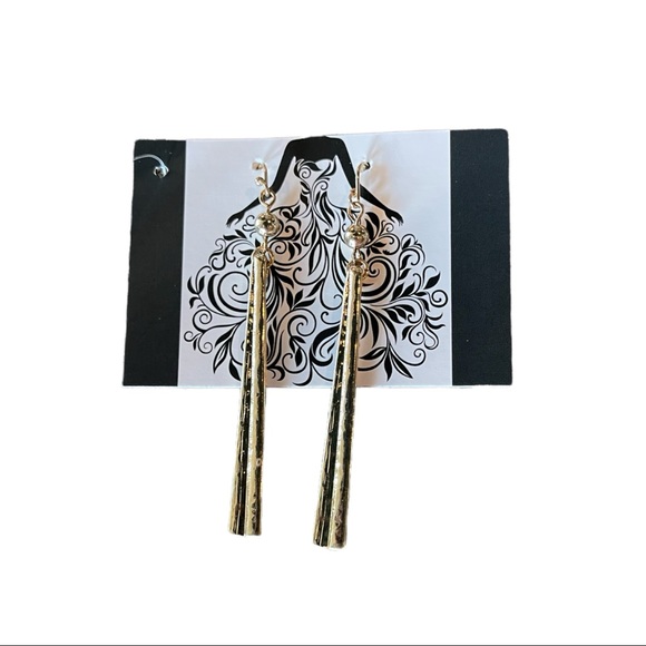 🎁 Textured Metal Fringe Tribal Necklace - Picture 5 of 6